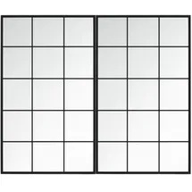 furnicato Wandspiegel 100 x 60 cm Schwarz