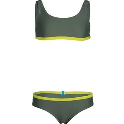 ARENA Kinder Schwimmanzug GIRLS ESSENTIALS BIKINI, SAGE-SOFT GREEN, 164