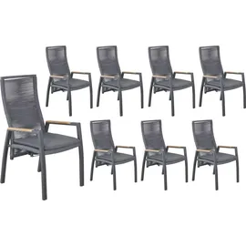 LC Garden Diwo Gartenstuhl 63 x 57 x 107 cm grau 1 St.