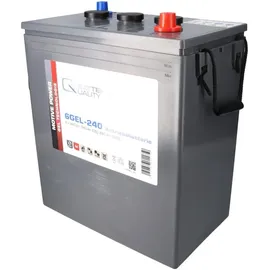 Q-Batteries QB Ersatzakku Set 4x 6V (24V) 240Ah für ELS Makine Junior EL6-S, EL8-S, EL8-T, EL10, EL10-T, EL12, EL14