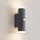 LINDBY Außenwandleuchte Aluminium 10,6 cm x 6,5 cm x 22,0 cm mit Bewegungsmelder schwarz