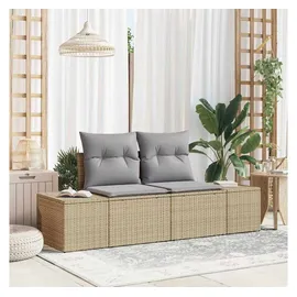 vidaXL Gartensofa Loungesofa beige