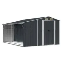 vidaXL Gerätehaus 277 x 365,5 x 179 cm anthrazit