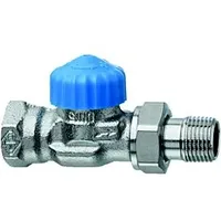 HEIMEIER Thermostat-Ventilunterteil Rp 3/8xR 3/8, Durchgang, Rotguss vernickelt, geringer