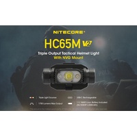 Nitecore HC65M V2 Tactische Helmlamp Oplaadbaar