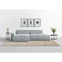 TRENDMANUFAKTUR Ecksofa TRENDMANUFAKTUR "Braga, mit hochwertigem Kaltschaum, L-Form, in Cord erhältlich", grau, B:275cm H:72cm T:160cm, 88% Polyester, 12% Polyacryl, Sofas, Ecksofa, modernes Sofa, Couch mit hohem Sitzkomfort, 275/72/160 cm (B/H/T)