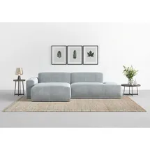 TRENDMANUFAKTUR Ecksofa TRENDMANUFAKTUR "Braga, mit hochwertigem Kaltschaum, L-Form, in Cord erhältlich", grau, B:275cm H:72cm T:160cm, 88% Polyester, 12% Polyacryl, Sofas, Ecksofa, modernes Sofa, Couch mit hohem Sitzkomfort, 275/72/160 cm (B/H/T)