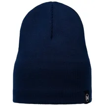 Buff Knitted & Fleece Beanie Lilon Blau