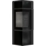 8 kW Ø 150 Glaspaneel Schwarz / Brennraum Schwarz