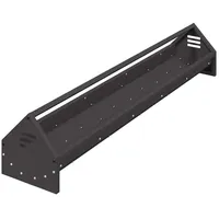 VidaXL Hühnerfütterungsrinne Schwarz 108 x 20,5 x 20 cm