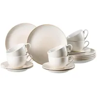 Ritzenhoff & Breker CARA Kaffeeservice 18-tlg. für 6 Personen beige