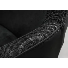 Massivmoebel24 Drehstuhl Wildeiche Polyester schwarz