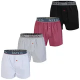 Phil & Co. Boxershorts kariert mehrfarbig XL 4er Pack
