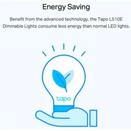 TP-Link Tapo L510E smarte WLAN Glühbirne E27, dimmbar 8.7 W, kein Hub notwendig, kompatibel mit Alexa, Google Assistant, Abläufe und Zeitpläne, Abwesenheitmodus, App, Warm Weiß, 2er pack
