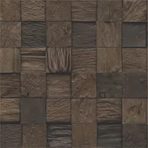 forestea Wandpaneele Holz Root Teak Mixed Cube 2 St. 1,02 m2