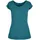 Build Your Brand Ladies Wide Neck Tee Petrol M