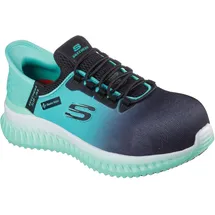 SKECHERS Tilido OmbrayConstruction Stiefel für Damen, Black Teal Textile Synthetic, 36 EU