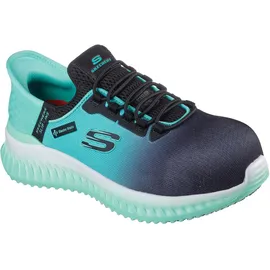 SKECHERS Tilido OmbrayConstruction Stiefel für Damen, Black Teal Textile Synthetic, 36 EU