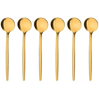Gräwe Espressolöffel Provence, 6-teilig, gold, Edelstahl