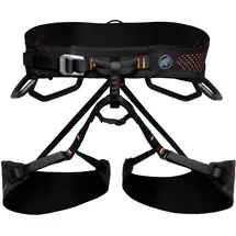 Mammut Comfort Fast Adjust Klettergurt Schwarz/Safety Orange