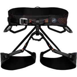 Mammut Comfort Fast Adjust Klettergurt Schwarz/Safety Orange