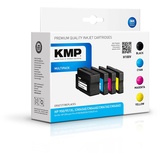 KMP H100V kompatibel zu HP 950XL schwarz + 951XL CMY