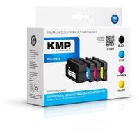 KMP H100V kompatibel zu HP 950XL schwarz + 951XL CMY