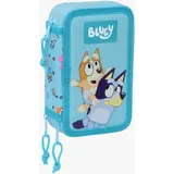 Bluey Dreifach-Federmäppchen, Blau