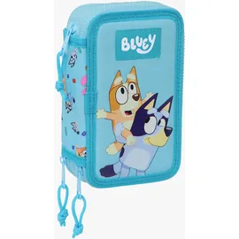 Bluey Dreifach-Federmäppchen, Blau