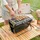 Outsunny Holzkohlegrill schwarz