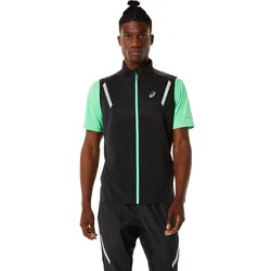 ASICS Herren Jacke LITE-SHOW VEST, PERFORMANCE BLACK HEATHER/P. BLACK, L