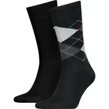 Tommy Hilfiger TH MEN SOCK CHECK 2P 2 Paar Schwarz 47-49