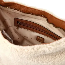 GUESS Camden Schultertasche 39 cm - Beige