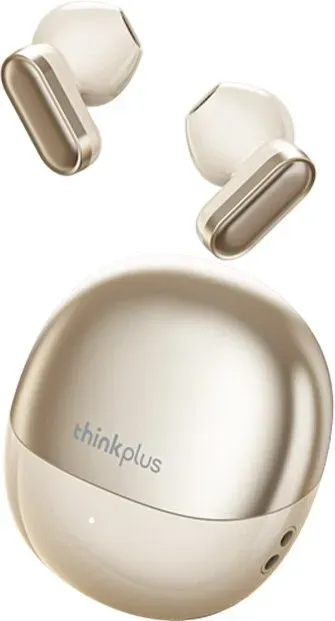 Lenovo thinkplus LP19PRO Beige Wireless Earbuds Semi-In-Ear High-Fidelity-Sound für Musik, Gaming und Sport