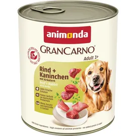 Animonda GranCarno Rind & Kaninchen mit Kräutern 6 x 800 g
