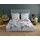 Muller Textil Ulm Blumen Blau/Grau 155 x 220 cm + 2 x 80 x 80 cm