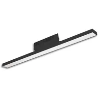 ISOLED 3-PH Linearleuchte prismatisch, 60cm, 32W, schwarz, 300035004000K, CRI90,