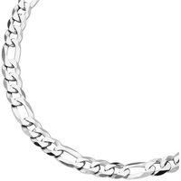 Smart Jewel Figarokette 3/1 diamantiert, massiv, Silber 925 Ketten Silber Damen