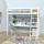 Weber Industries Hochbett Studio 90 x 190 cm Kiefer massiv weiß