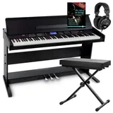 FunKey DP-88 II Digitalpiano Set mit Keyboardbank, Kopfhörer und Klavierschule)