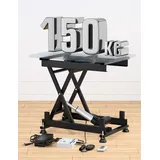 DIHOOL Elektrischer Scherenhubtisch 150KG Hubtisch Hebebühne Labor Kfz Werkstatt 210-580MM Einstellbarer Lift AC 100-240V und DC 24-30V