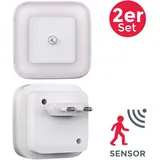 B.K.Licht Wandleuchte 2er Set weiß