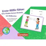 Verlag An der Ruhr Erste-Hilfe-Sätze: Kita-Kinder lernen Deutsch mit Bildkarten: Auch für bilinguale Kitas und Elterngespräche geeignet (Deutsch lernen mit Fotokarten - Kita)