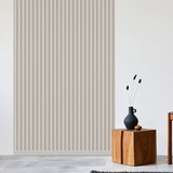 REESE Wandpaneele Sandbeige | Abdeckleiste 252 cm | Deckenpaneele | Wandverkleidung | kein Bohren | MDF