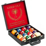 Stradivari Billardkugeln Gold Cup Turnier", mit Koffer