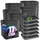 homegrow24 Pflanztöpfe viereckig 11 L grau 6er Set