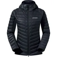 Berghaus Tephra 2.0 Kapuzen-Isolierjacke für Jacket, Damen Jacke, 8 (34), BLACK/BLACK, Berghaus - Schwarz