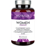 Multivitamin Women Complex - Für Frauen mit Vitamin C, D, B D3, Magnesium und mehr - Komplex aus 20 Vitaminen und Mineralstoffen -Hormonhaushalt - 90 Kapseln