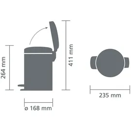 Brabantia Newicon 3 l platinum
