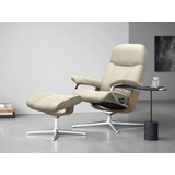 Stressless Stressless® Relaxsessel Consul, mit Cross Base, Größe S, M & L, Holzakzent Eiche beige 82 cm x 102 cm x 72 cm